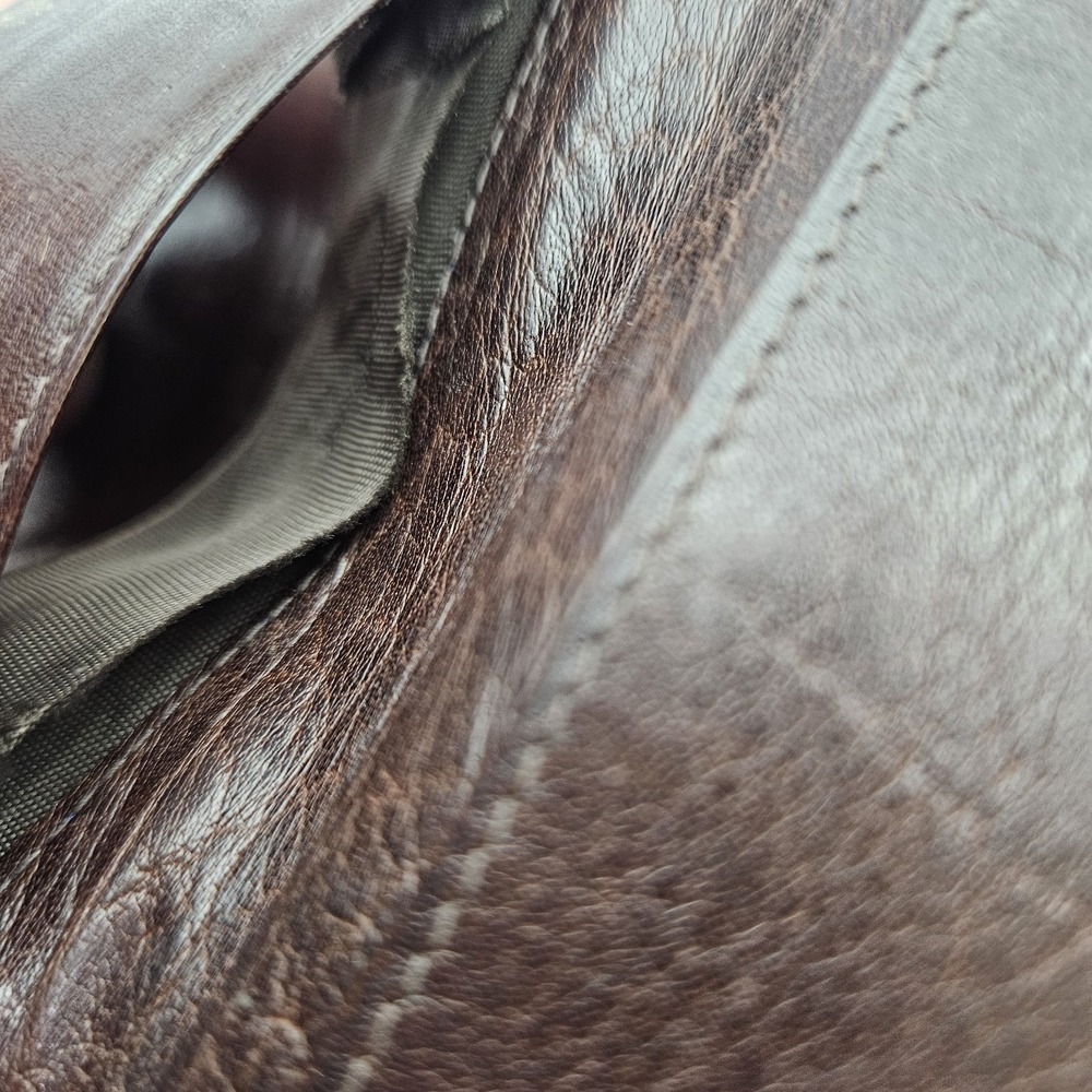 L.S. Ayres Women's‎ Unisex Wallet Brown Leather Vintage Made in Italy Kiss Lock - Picture 8 of 13
